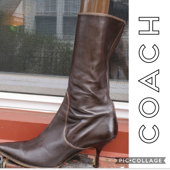 Coach Shoes - Coach leather boots 9